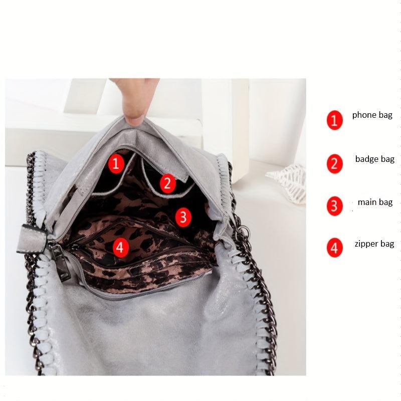 Casual PU Leather Crossbody Bag Women's Shoulder Bag & Purse