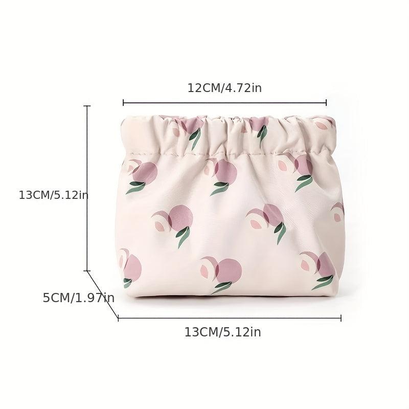 Floral Print Cosmetic Bag Toiletry Travel Storage Organizer