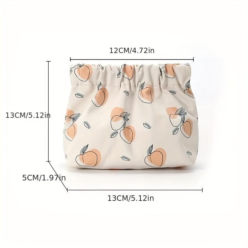 Floral Print Cosmetic Bag Toiletry Travel Storage Organizer