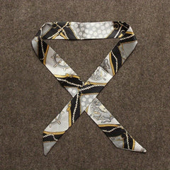 Silk Ribbon Scarf Headwear & Hairband For Women