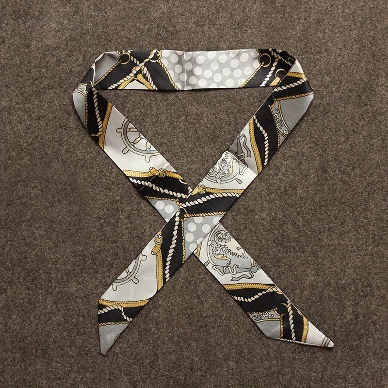 Silk Ribbon Scarf Headwear & Hairband For Women