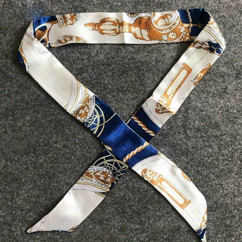 Silk Ribbon Scarf Headwear & Hairband For Women
