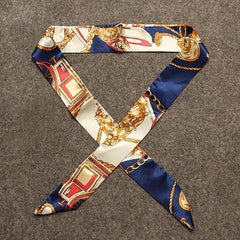 Silk Ribbon Scarf Headwear & Hairband For Women