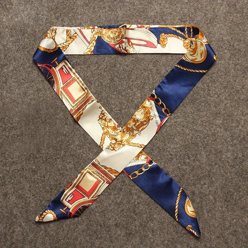 Silk Ribbon Scarf Headwear & Hairband For Women