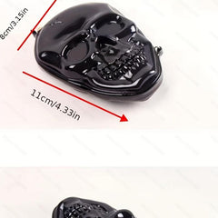 Skull Shape Novelty Coin Purse PVC Wristlet Keys Holder