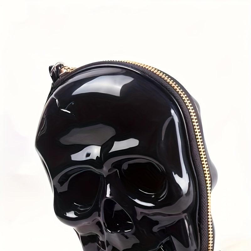 Skull Shape Novelty Coin Purse PVC Wristlet Keys Holder