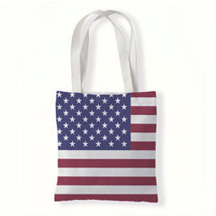 Independence Flag Print Tote Bag Shoulder Bag