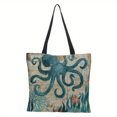 Print Lightweight Tote Bag Reusable Shopping Bag Shoulder Bag