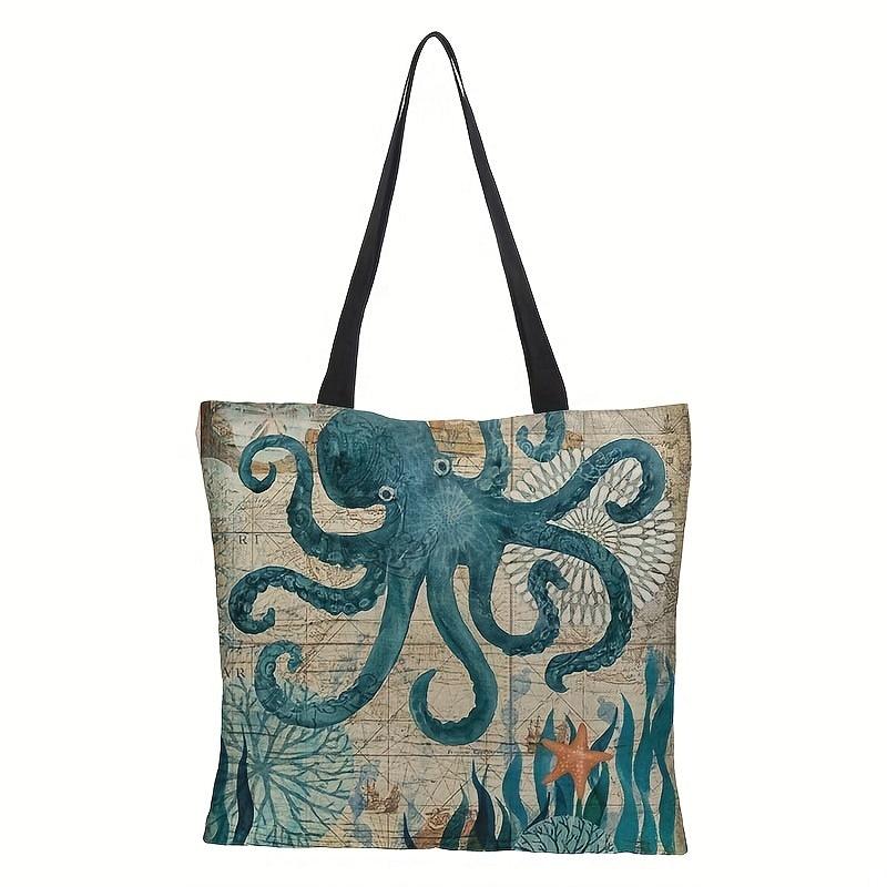 Print Lightweight Tote Bag Reusable Shopping Bag Shoulder Bag