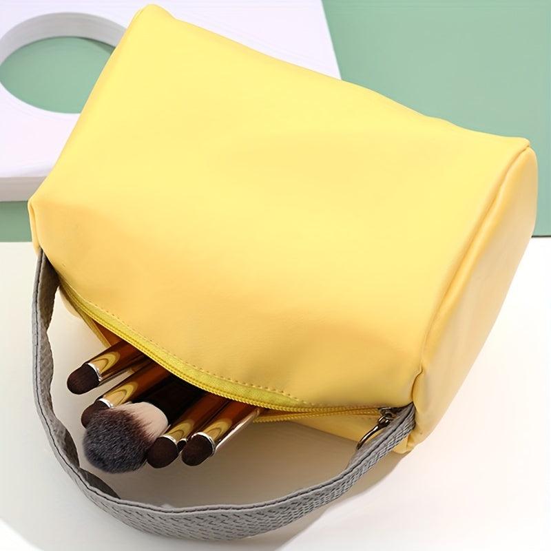 Waterproof Travel Toiletry Bag Portable PU Leather Cosmetic Storage Bag