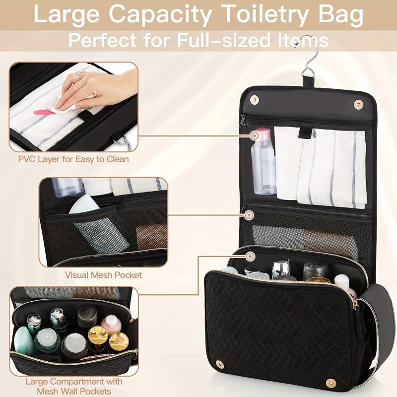 Toiletry Bag Hanging Travel Bag Waterproof Makeup Storage Bag Large Capacity