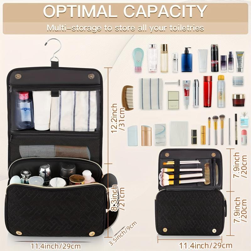 Toiletry Bag Hanging Travel Bag Waterproof Makeup Storage Bag Large Capacity