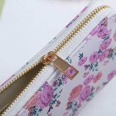 Floral Pattern Credit Card Holder Coin Purse Wallet