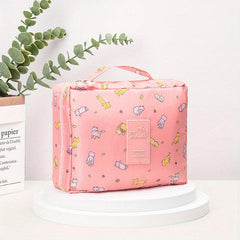 Portable Cosmetic Bag Cartoon Print Travel Storage Bag