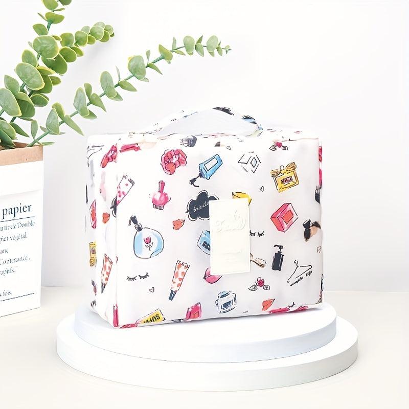 Portable Cosmetic Bag Cartoon Print Travel Storage Bag
