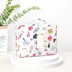 Portable Cosmetic Bag Cartoon Print Travel Storage Bag