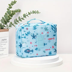 Portable Cosmetic Bag Cartoon Print Travel Storage Bag