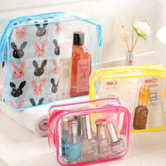 Clear Toiletry Bag PVC Women Zipper Beauty Bag Makeup Organizer