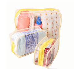 Clear Toiletry Bag PVC Women Zipper Beauty Bag Makeup Organizer