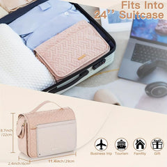 Hanging Travel Toiletry Bag Water Resistant Makeup Storage Bag