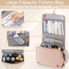 Hanging Travel Toiletry Bag Water Resistant Makeup Storage Bag