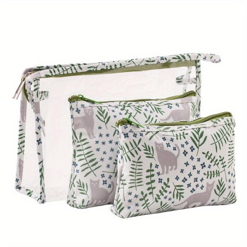 3pcs Set Large Capacity Travel Toiletry Storage Bag