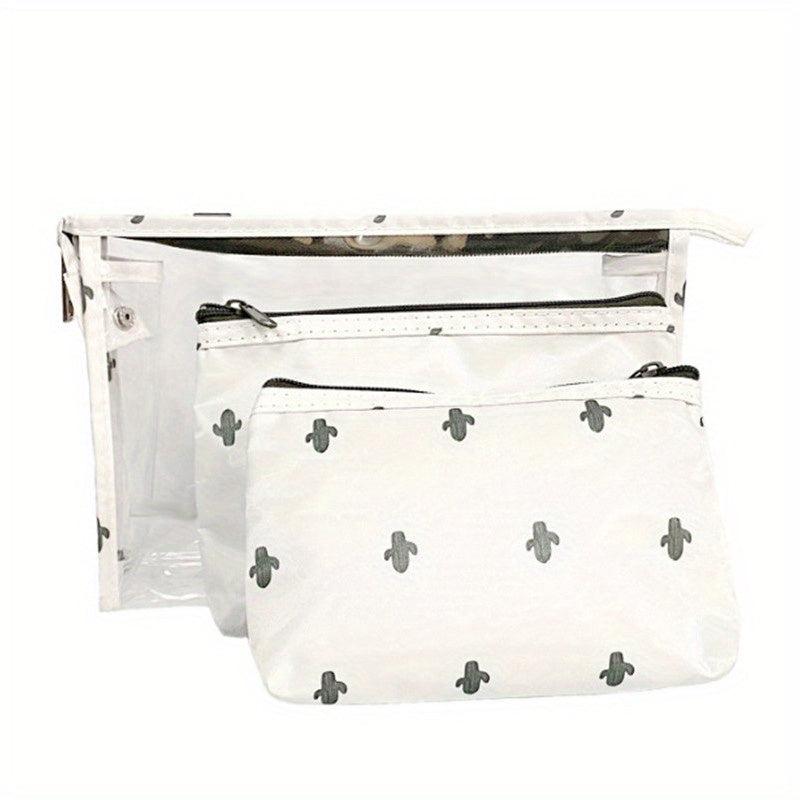 3pcs Set Large Capacity Travel Toiletry Storage Bag