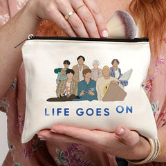 Life Goes On Pattern Cosmetics Bag