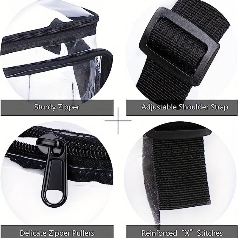PVC Transparent Wash Bag Crossbody Bag Fashionable Travel Bag