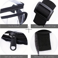 PVC Transparent Wash Bag Crossbody Bag Fashionable Travel Bag