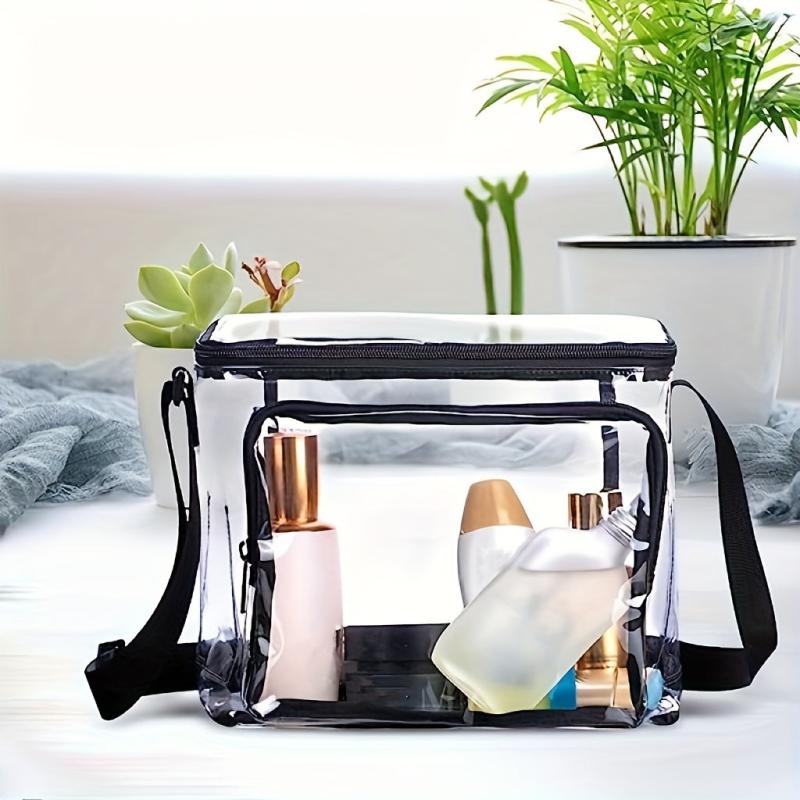 PVC Transparent Wash Bag Crossbody Bag Fashionable Travel Bag
