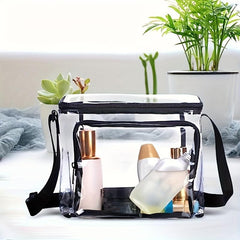 PVC Transparent Wash Bag Crossbody Bag Fashionable Travel Bag