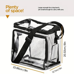 PVC Transparent Wash Bag Crossbody Bag Fashionable Travel Bag
