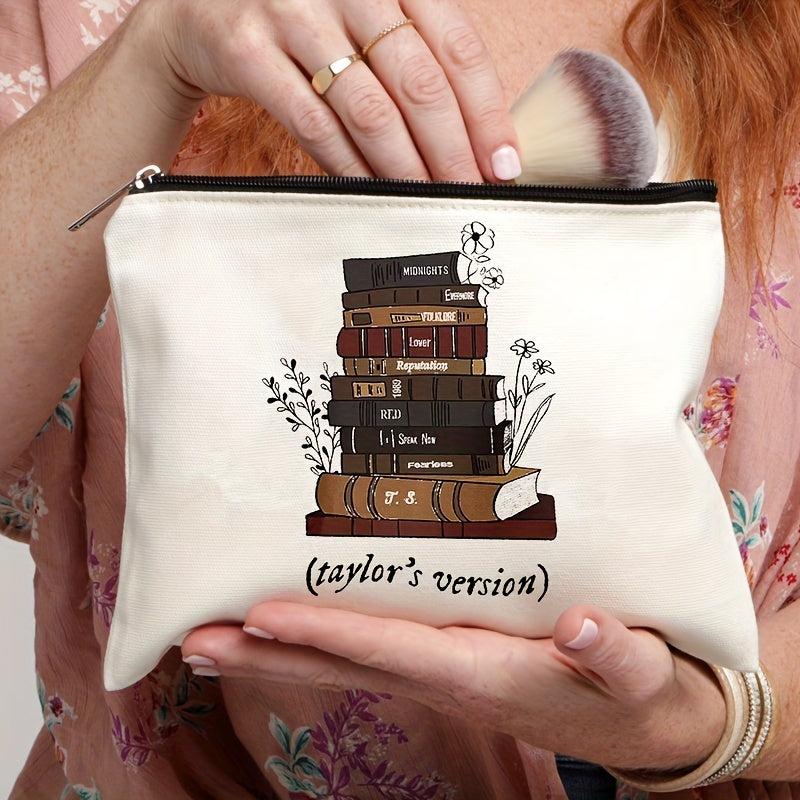 Casual Print Canvas Cosmetics Bag Travel Storage Portable Toiletry Bag