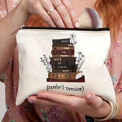 Casual Print Canvas Cosmetics Bag Travel Storage Portable Toiletry Bag