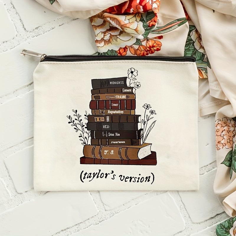 Casual Print Canvas Cosmetics Bag Travel Storage Portable Toiletry Bag