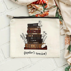 Casual Print Canvas Cosmetics Bag Travel Storage Portable Toiletry Bag