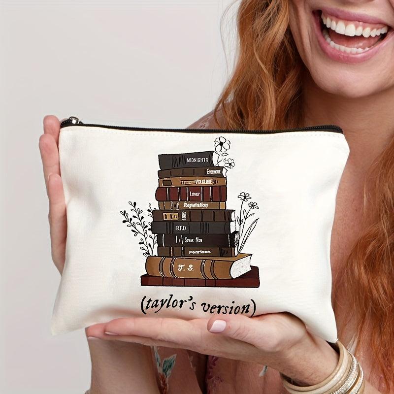 Casual Print Canvas Cosmetics Bag Travel Storage Portable Toiletry Bag