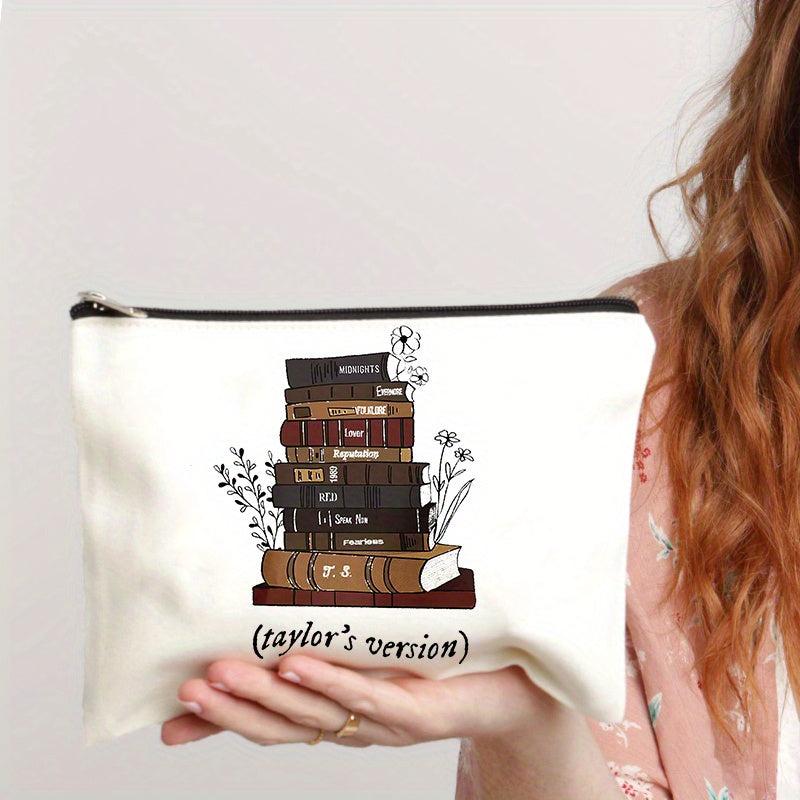 Casual Print Canvas Cosmetics Bag Travel Storage Portable Toiletry Bag