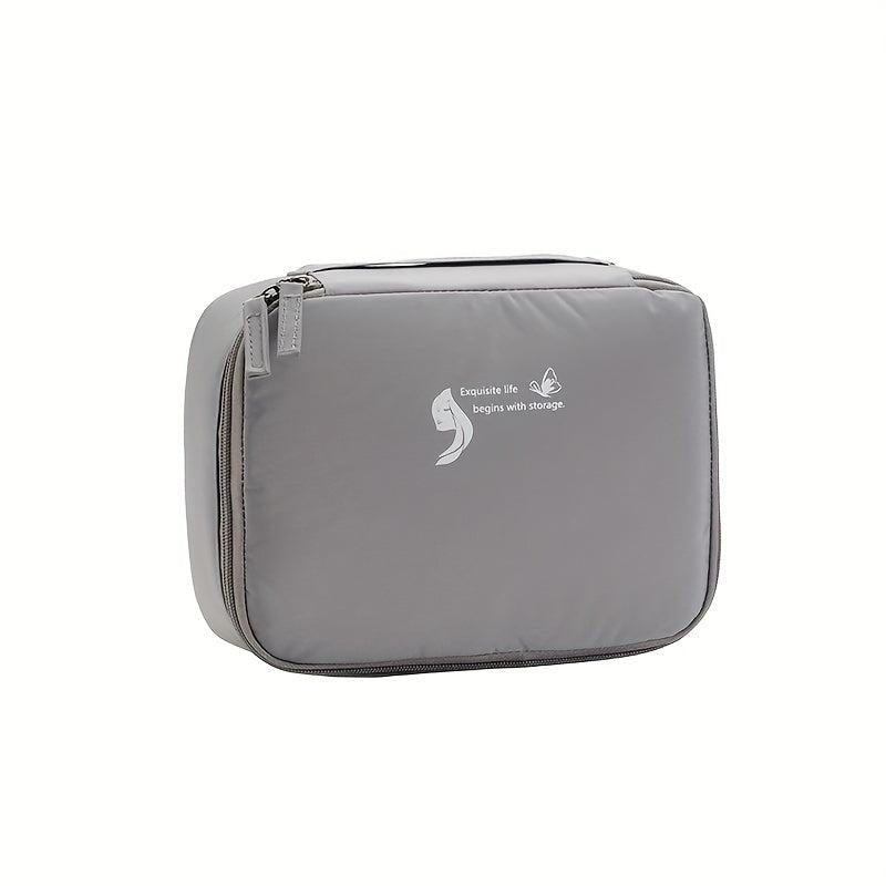 Moisture Proof Grid Makeup Bag Wash Bag Oversized Storage Bag