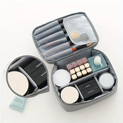Moisture Proof Grid Makeup Bag Wash Bag Oversized Storage Bag