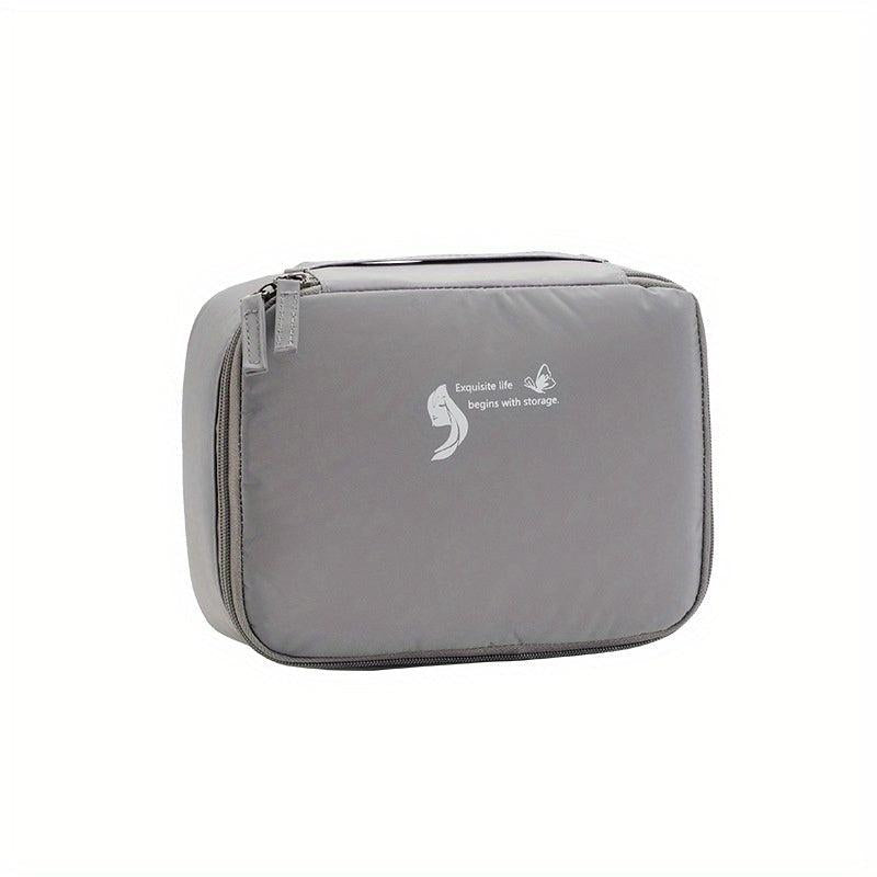 Moisture Proof Grid Makeup Bag Wash Bag Oversized Storage Bag