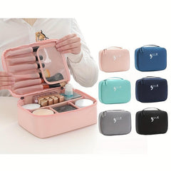 Moisture Proof Grid Makeup Bag Wash Bag Oversized Storage Bag