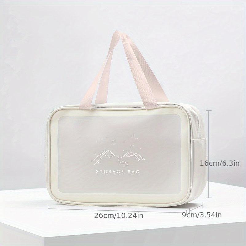 Transparent Cosmetic Bag Travel Storage Bag Portable Large Capacity Toiletry Bag