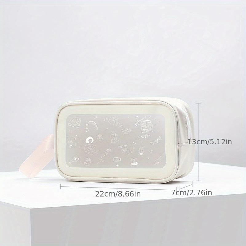Transparent Cosmetic Bag Travel Storage Bag Portable Large Capacity Toiletry Bag