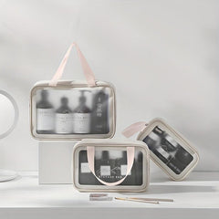 Transparent Cosmetic Bag Travel Storage Bag Portable Large Capacity Toiletry Bag