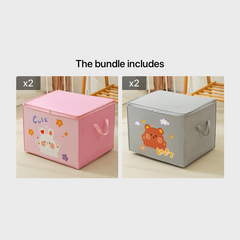 Cartoon Non-Woven Fabric Storage Bag Sorting Bag Clothes Quilts