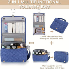 Large Capacity Travel Toiletry Bag for Men Women Water-resistant Makeup Storage