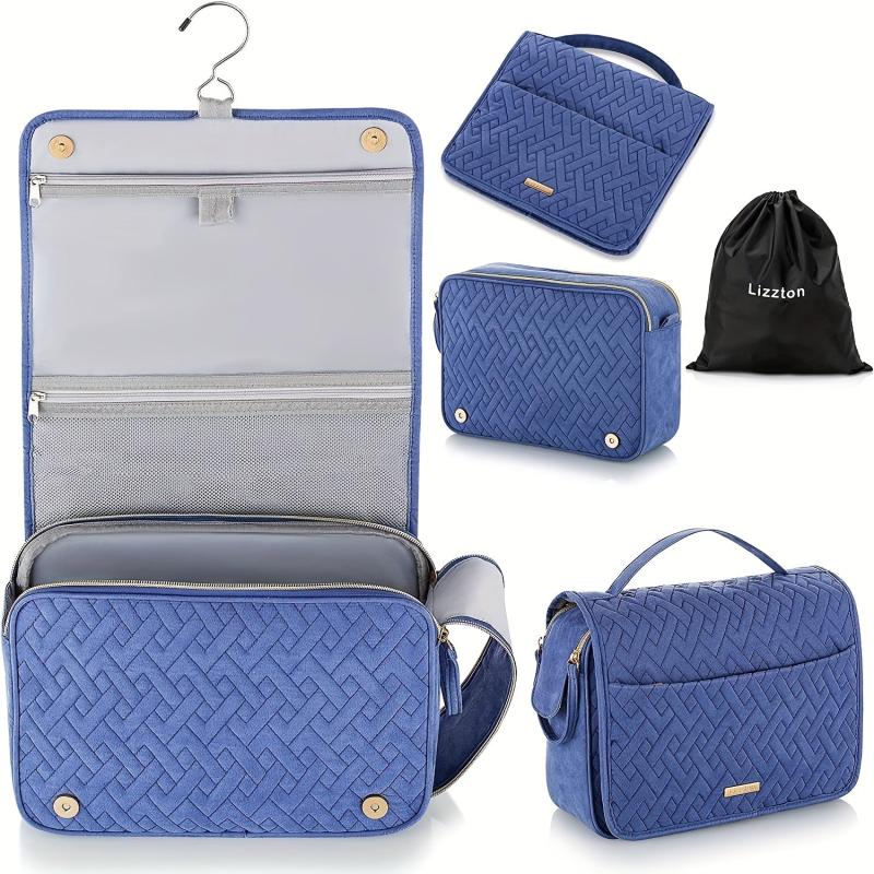 Large Capacity Travel Toiletry Bag for Men Women Water-resistant Makeup Storage