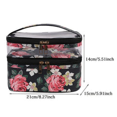 Transparent Double layer Cosmetic Bag Waterproof Storage Bag